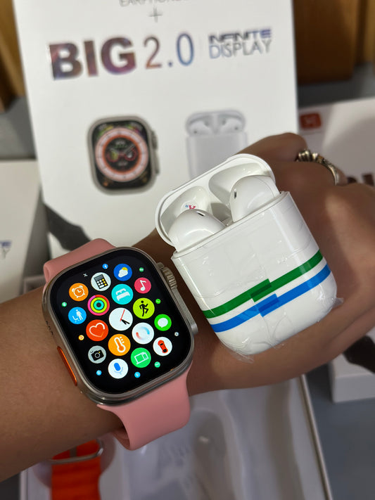 Reloj Inteligente Serie 9 y Audífonos Inalámbricos