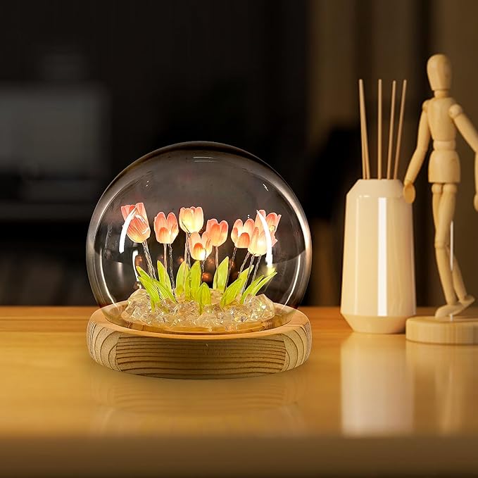 Lámpara Redonda de Tulipanes 💡